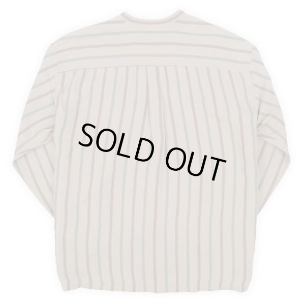 画像2: 90's DOCKERS マルチストライプ柄 L/S バンドカラーシャツ (2)