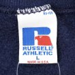 画像2: 90's RUSSELL 前V ブランクスウェット "MADE IN USA / NAVY" (2)