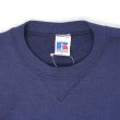 画像3: 90's RUSSELL 前V ブランクスウェット "MADE IN USA / NAVY" (3)