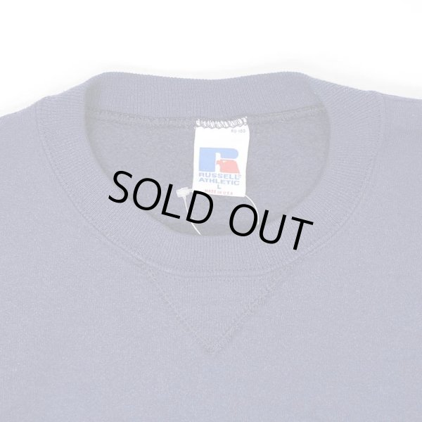画像3: 90's RUSSELL 前V ブランクスウェット "MADE IN USA / NAVY" (3)