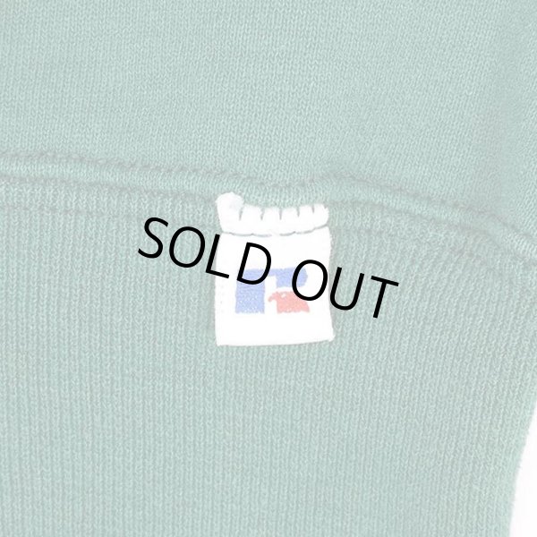 画像3: 90's RUSSELL 前V ブランクスウェット "FADE GREEN / MADE IN USA / sizeXXL" (3)