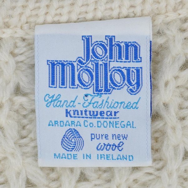 画像2: 80's John molloy フィッシャーマンカーディガン "MADE IN IRELAND" (2)