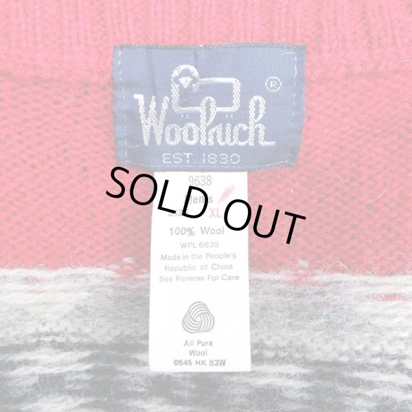 画像3: 80's Woolrich 総柄 ウールニット (3)