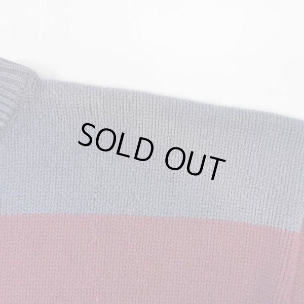 画像3: 90's croft&barrow ワイドボーダー柄 コットンニット (3)