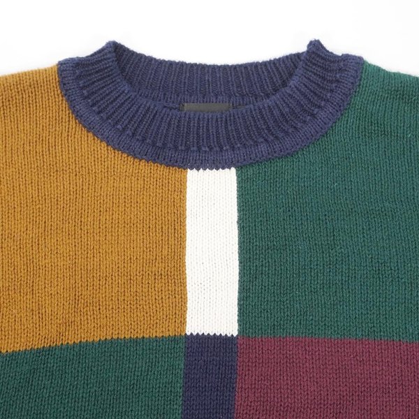 画像4: 90's STRUCTURE パネル柄 デザインコットンニット (4)