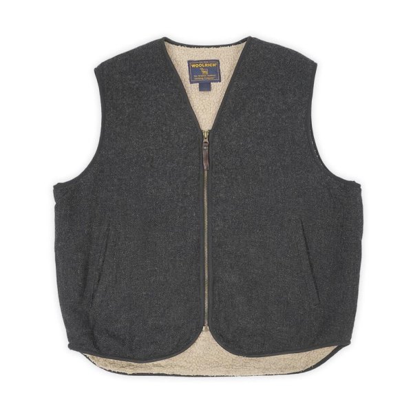 画像1: 90's WOOLRICH ボアライナー ウールベスト (1)