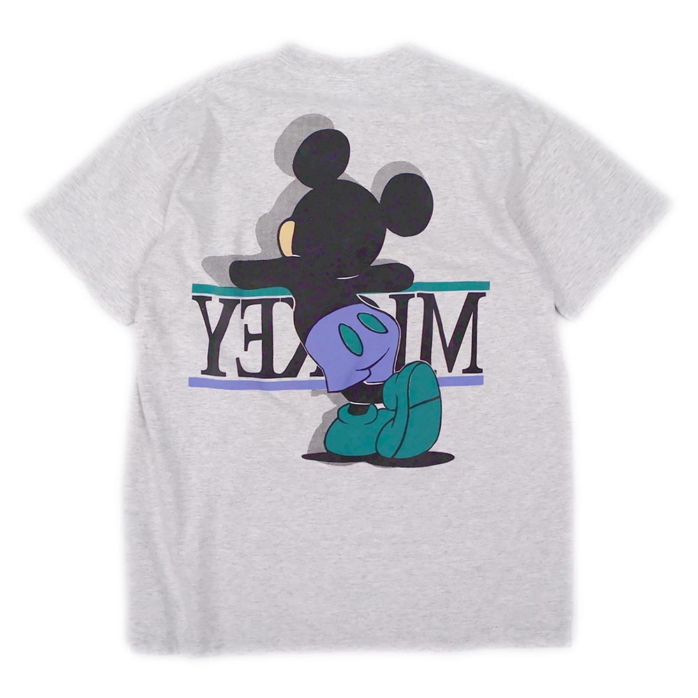 90年代 MICKEY＆CO. MICKEY MOUSE ミッキーマウス 両面プリント キャラクタープリントTシャツ USA製 メンズL ヴィンテージ /evb002158