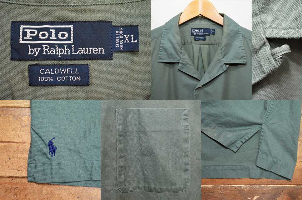 90's POLO Ralph Lauren S/S オープンカラーシャツ “CALDWELL 