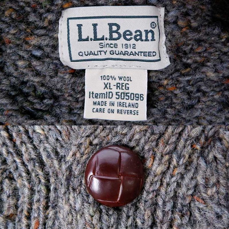 00's L.L.Bean フィッシャーマンカーディガン “MADE IN IRELAND”