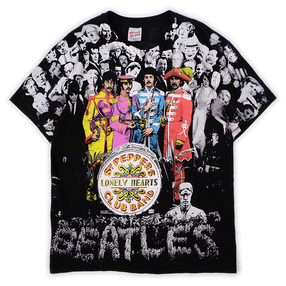 90's THE BEATLES オールオーバープリントTシャツ 