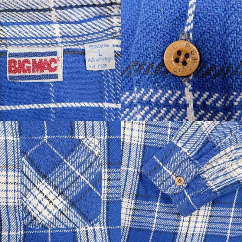 80's BIG MAC ヘビーネルシャツmtp039b2901502402｜VINTAGE / ヴィンテージ-SHIRT / シャツ