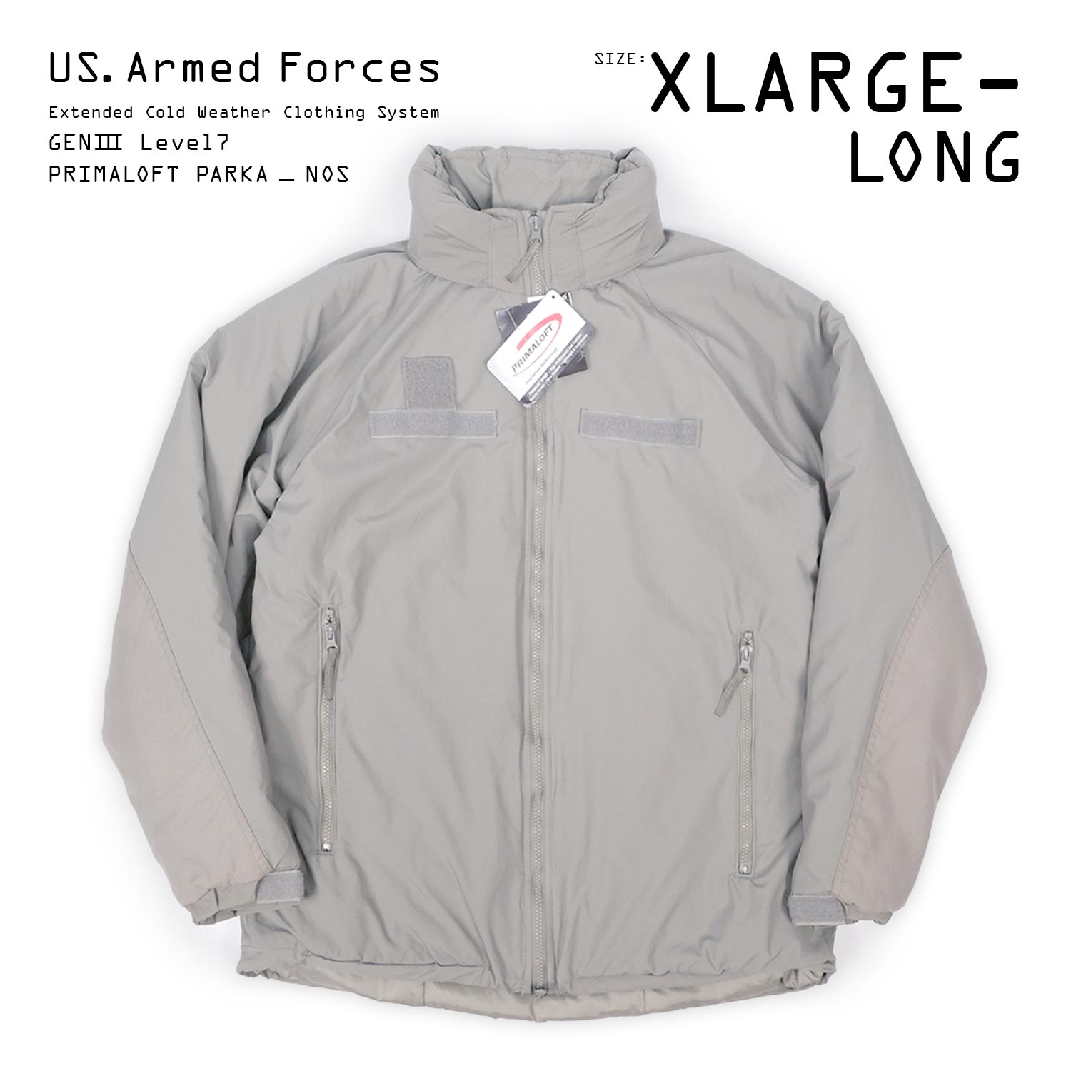 【DEADSTOCK / XLARGE-LONG】 US. Armed Forces ECWCS LEVEL7 プリマロフトパーカー