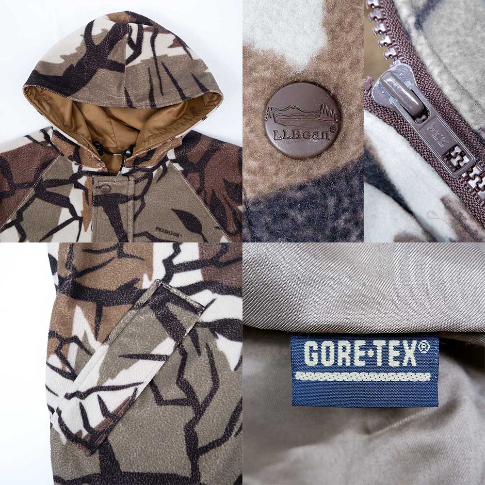 80-90's L.L.Bean プレデターカモ柄 フリース×GORE-TEX ジャケット “MADE IN USA