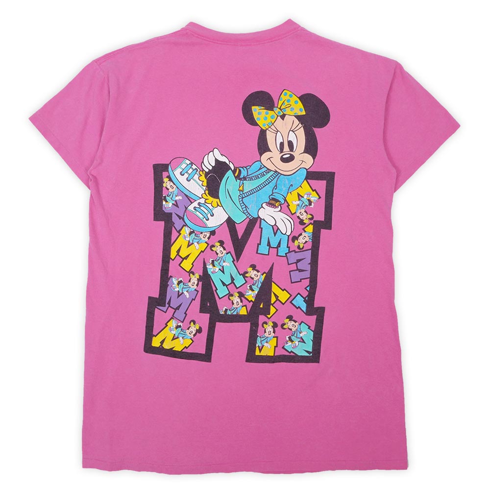 90's Disney 両面プリントTシャツ “Mickey & Minnie / MADE IN USA”