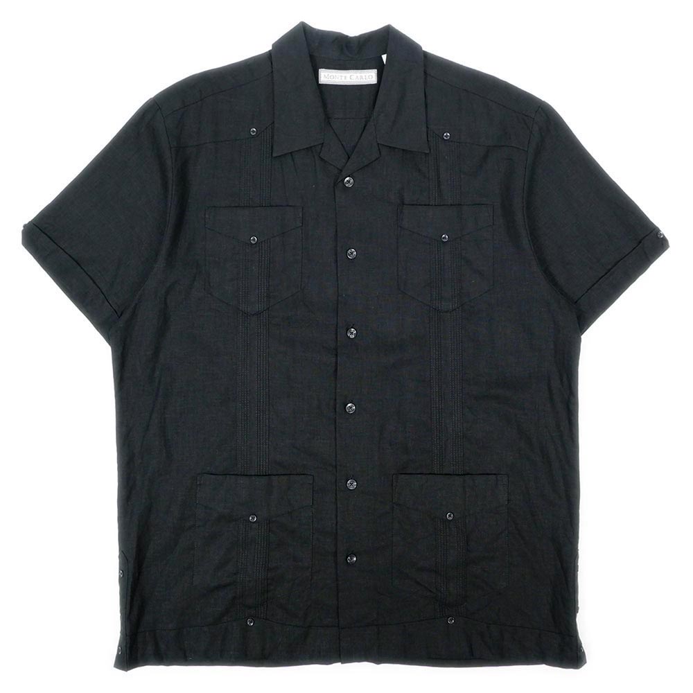 90s キューバシャツ vintage java monte carlo袖丈25cm - シャツ