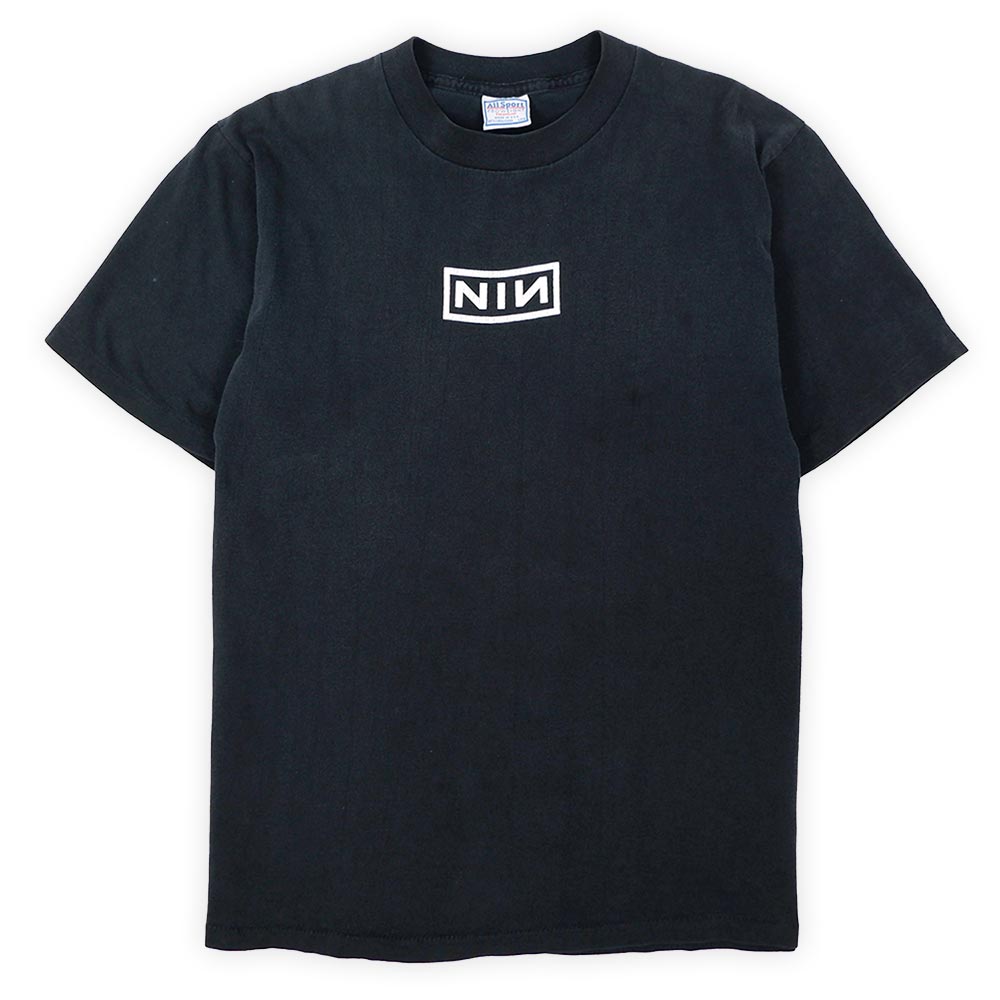 野村訓市着 90s nine inch nails バンドTシャツ-