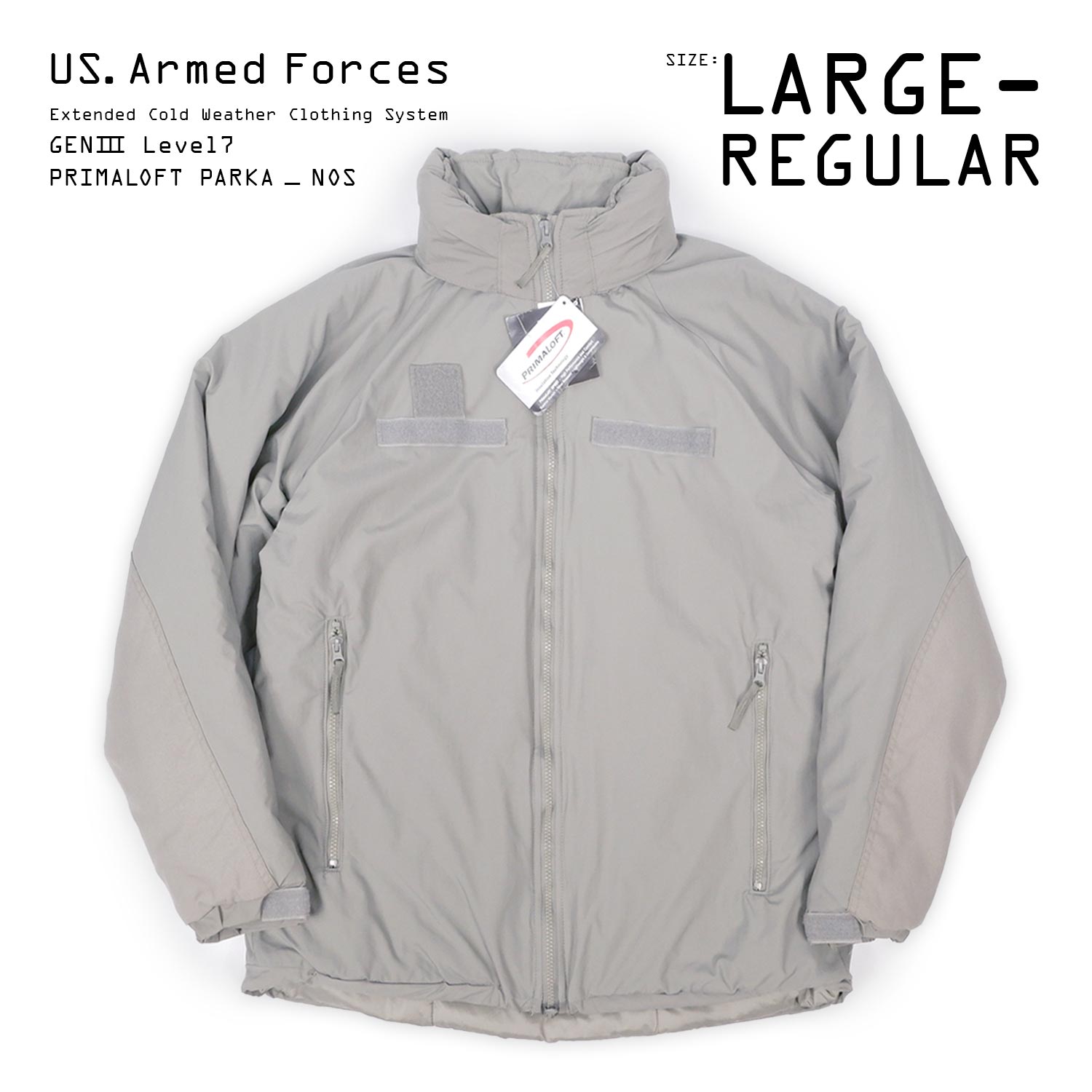 【DEADSTOCK / LARGE-REGULAR】 US. Armed Forces ECWCS LEVEL7 プリマロフトパーカー
