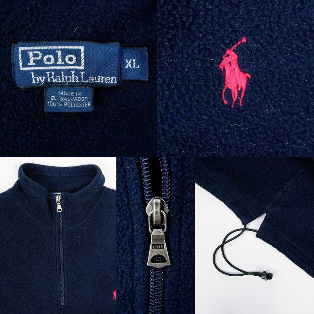 90's Polo Ralph Lauren ハーフジップ フリースジャケット 