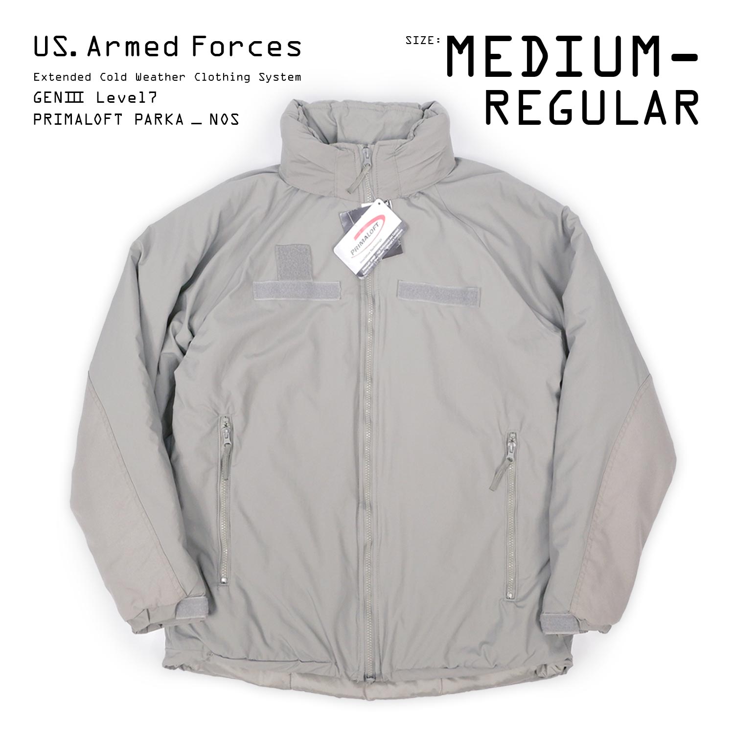 【DEADSTOCK / MEDIUM-REGULAR】 US. Armed Forces ECWCS LEVEL7 プリマロフトパーカー