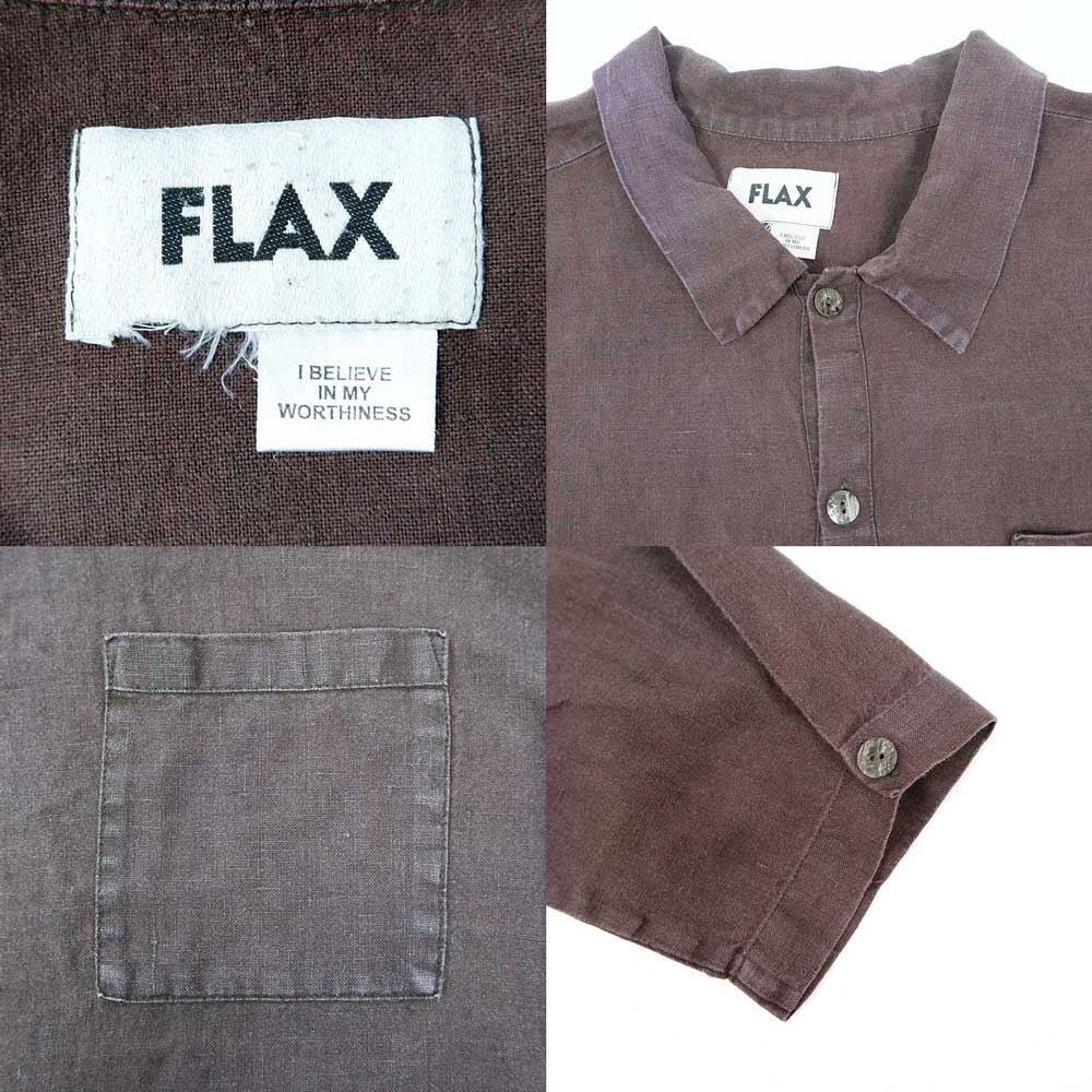90's FLAX リネン シャツジャケット