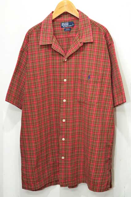 90's POLO Ralph Lauren オープンカラーシャツ “ADAMS”mtp03972101502210｜VINTAGE