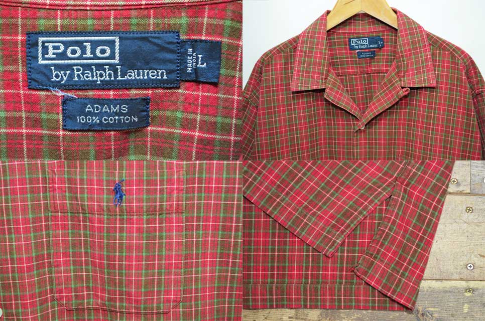 Polo Ralph Lauren ADAMS レーヨン オープンカラー シャツ-