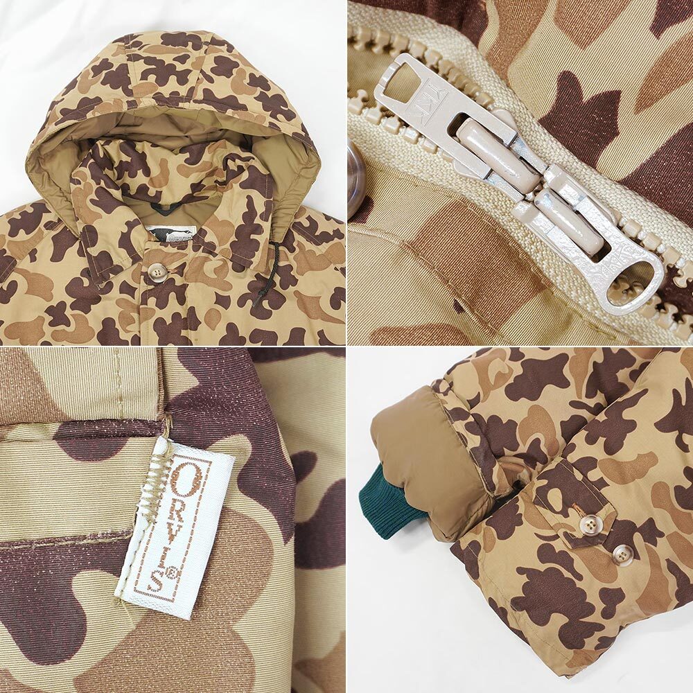 70-80's ORVIS ダックハンターカモ柄 ダウンジャケット 