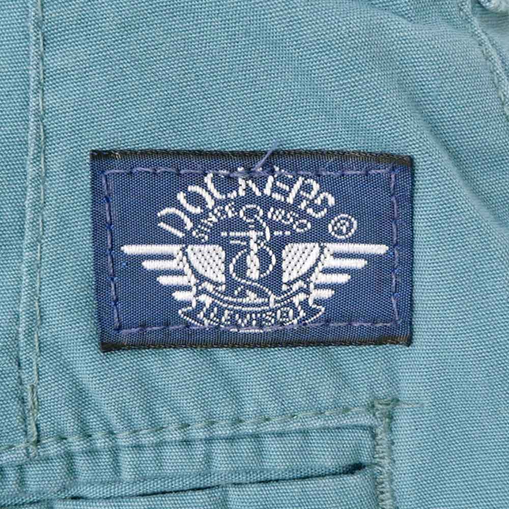 90s USA製 DOCKERS 1タック チノトラウザー ブルーグリーン