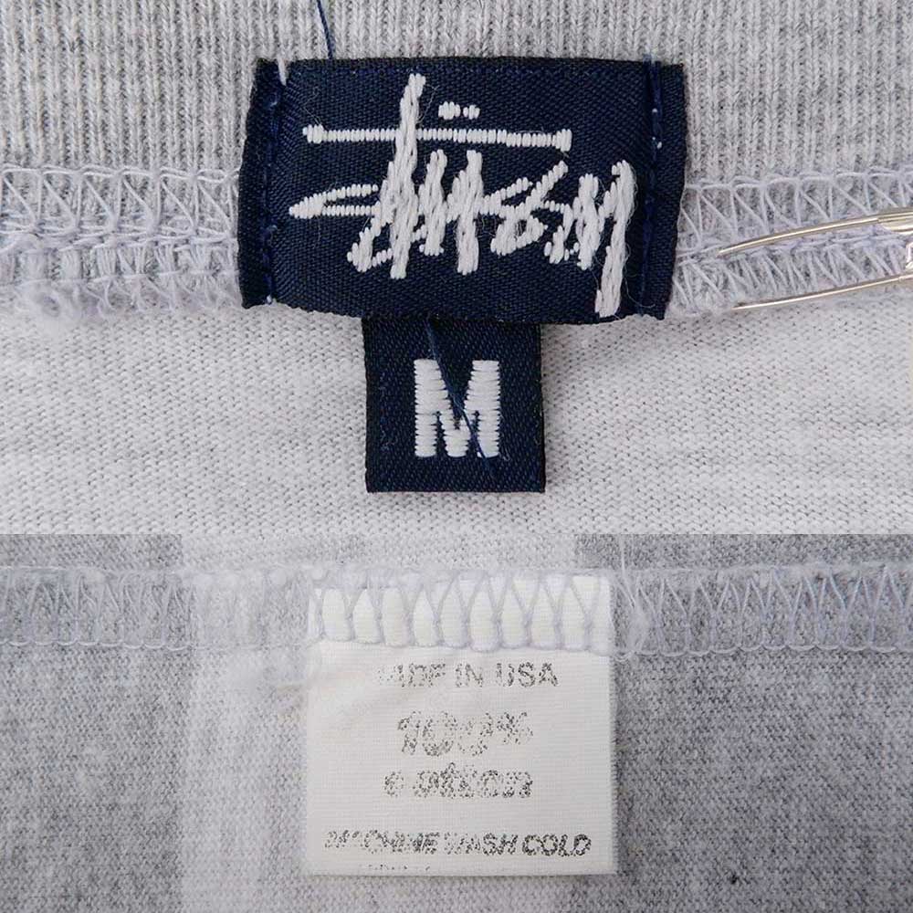 【初期黒タグ/USA製】太ボーダー STUSSY Tシャツ