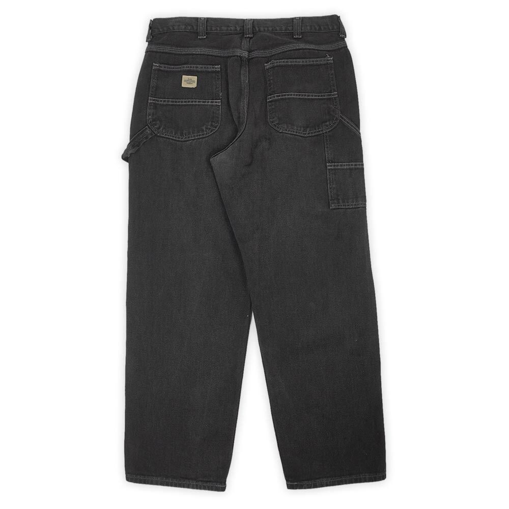 90-00's Lee DUNGAREES ブラックデニム ペインターパンツ 
