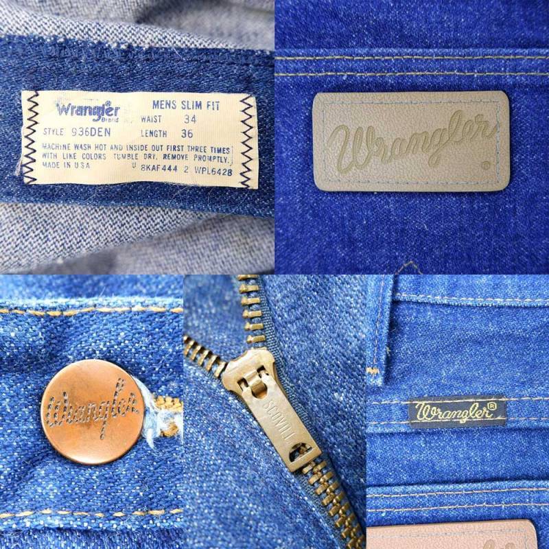 80's Wrangler 936DEN デニムスリムパンツ 80s Wrangler Old Denim made in USA