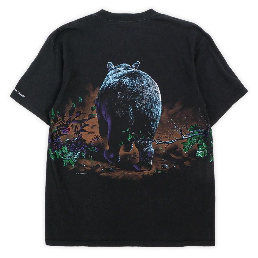 90's HABITAT XCV 両面アニマルプリントTシャツ “BEAR ...