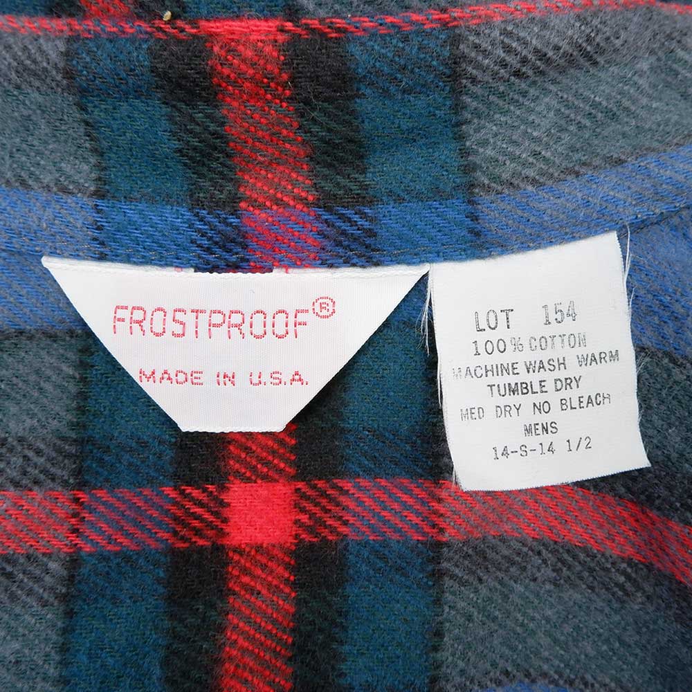 FROSTPROOF MADE IN USAネルシャツ