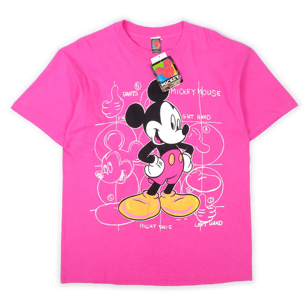 90's Disney キャラクタープリントTシャツ “Mickey Mouse / MADE IN USA / DEADSTOCK”
