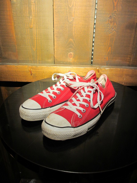 90's USA製 コンバースオールスターLOWカット "RED”｜SHOES / 靴-｜used&vintage box Hi-smile