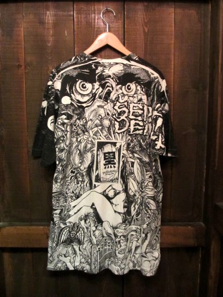 90'S 当時物　PUSHEAD  クロラインTシャツ　ヴィンテージ　XL