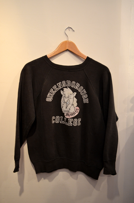 50's カラーフロッキー VINTAGEスウェット BLK