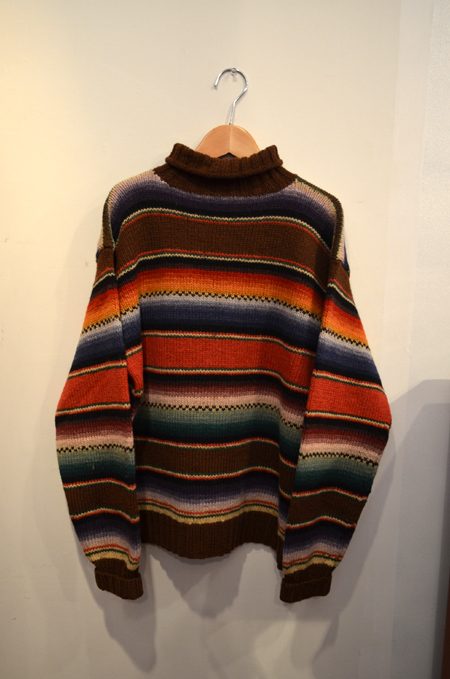 80's ポロカントリー ネイティブ柄 タートルネックKNIT｜VINTAGE ...