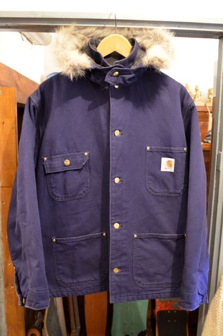 90's USA製Carhartt ブランケット付きダックカバーオール 