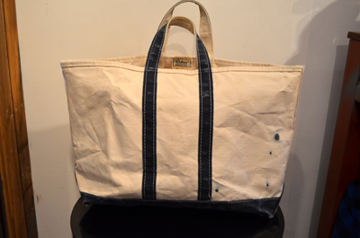 【L.L.Bean ]80s bean tote large size　耳付き