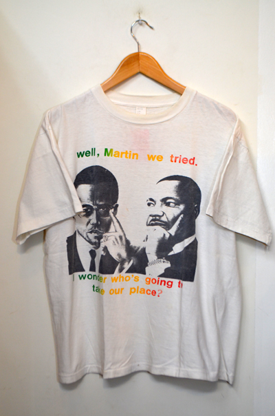 〜80's マルコムX×KING Jr TEE｜VINTAGE / ヴィンテージ-T-SHIRT / Tシャツ｜used&vintage
