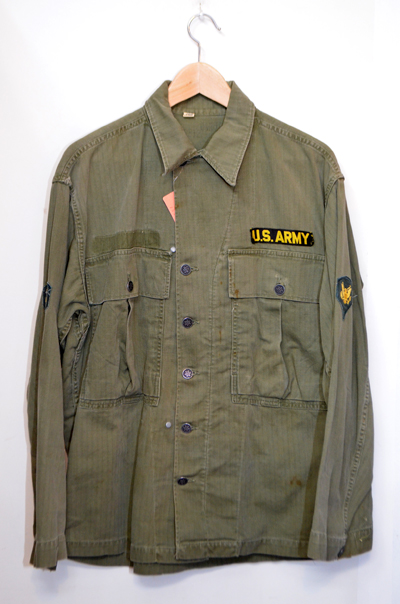 40's US ARMY M-1943ヘリンボーンJKTOU-90｜VINTAGE / ヴィンテージ-OUTER / アウター｜used&vintage box Hi-smile