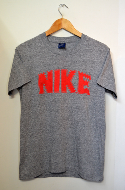 80s NIKE 紺タグ 銀タグ スウォッシュ Tシャツ USA製 カマボコ M