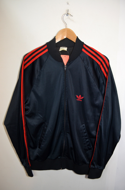 80's ADIDAS ATP TRACK JKT "黒赤”OU-122｜VINTAGE / ヴィンテージ-OUTER / アウター｜used