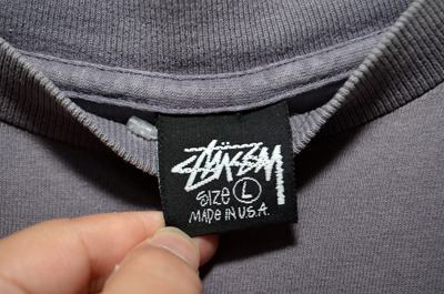 old stussy 80s 黒タグ「シャドーマン」