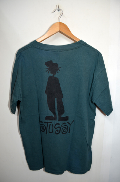 【希少】80s 黒タグ old stussy シャドーマンtシャツ Tシャツ/カットソー(半袖/袖なし) クリアランス売上