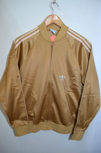 80's ADIDAS ATP TRACK JKT "ゴールド”OU-154｜VINTAGE / ヴィンテージ-OUTER / アウター