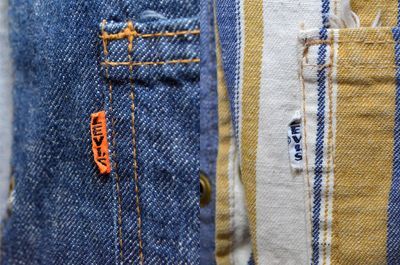 60-70's Levi's リバーシブルデニムベスト “Big E”ve-010｜VINTAGE