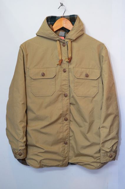 70's Woolrich フード付き リバーシブルシャツジャケット