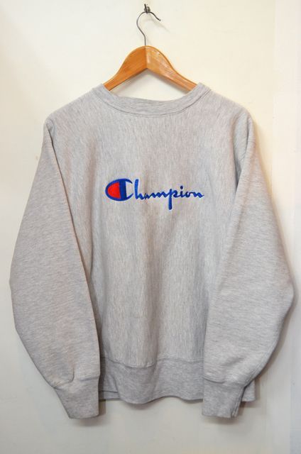 80's USA製　champion スエット　リバースゥーヴ　刺繍ロゴ　2XL